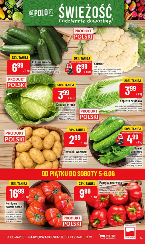 POLOmarket - gazetka promocyjna Gazetka od środy 03.06 do wtorku 09.06 - strona 13