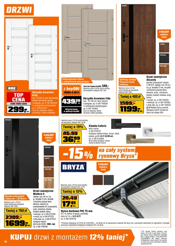 OBI - gazetka promocyjna Gazetka od wtorku 02.06 do wtorku 16.06 - strona 14