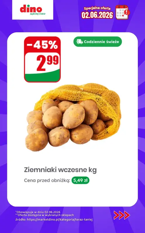 Dino - gazetka promocyjna Specjalna oferta na 02.06.2026 - promocje spoza gazetki od wtorku 02.06 do wtorku 02.06 - strona 2