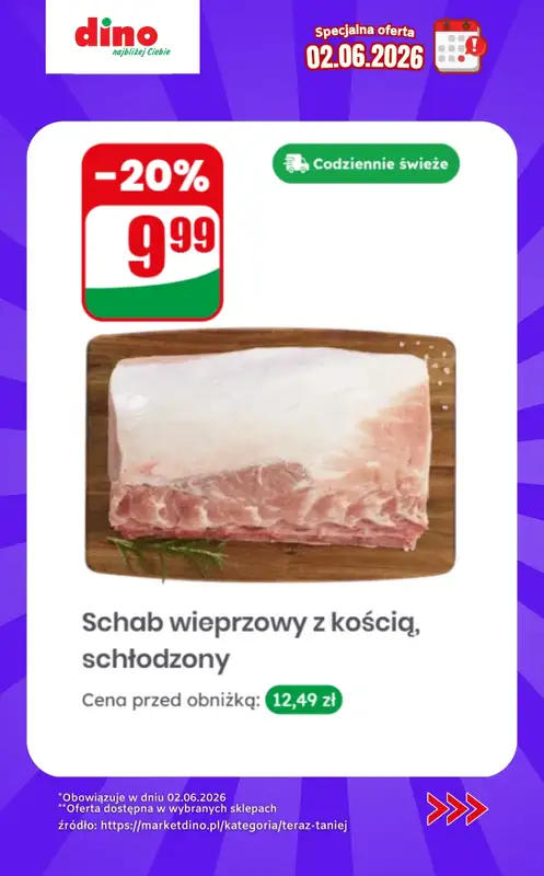 Dino - gazetka promocyjna Specjalna oferta na 02.06.2026 - promocje spoza gazetki od wtorku 02.06 do wtorku 02.06 - strona 8