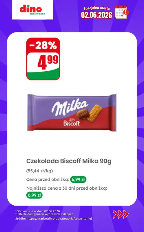 Dino - gazetka promocyjna Specjalna oferta na 02.06.2026 - promocje spoza gazetki od wtorku 02.06 do wtorku 02.06 - strona 6