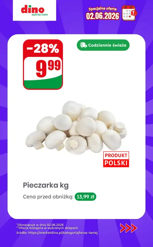 Dino - gazetka promocyjna Specjalna oferta na 02.06.2026 - promocje spoza gazetki od wtorku 02.06 do wtorku 02.06 - strona 4