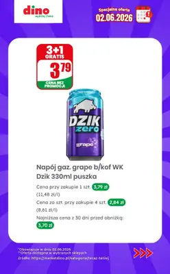 Dino - gazetka promocyjna Specjalna oferta na 02.06.2026 - promocje spoza gazetki od wtorku 02.06 do wtorku 02.06 - strona 5