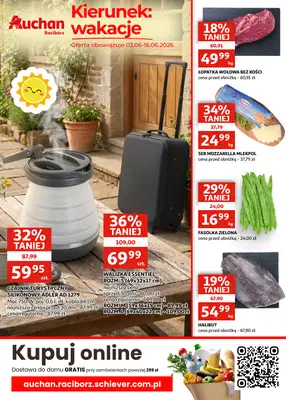 Auchan - gazetka promocyjna Gazetka Racibórz | Kierunek wakacje od środy 03.06 do wtorku 16.06 - strona 2