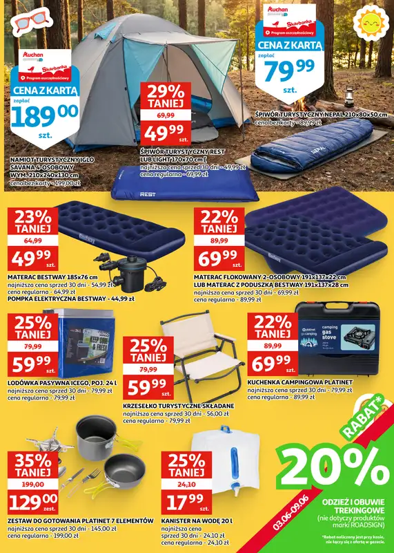 Auchan - gazetka promocyjna Gazetka Racibórz | Kierunek wakacje od środy 03.06 do wtorku 16.06 - strona 6