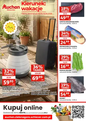 Auchan - gazetka promocyjna Gazetka Zielona Góra | Kierunek wakacje od środy 03.06 do wtorku 16.06 - strona 2