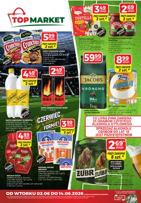 Top Market - gazetka promocyjna Gazetka od wtorku 02.06 do niedzieli 14.06