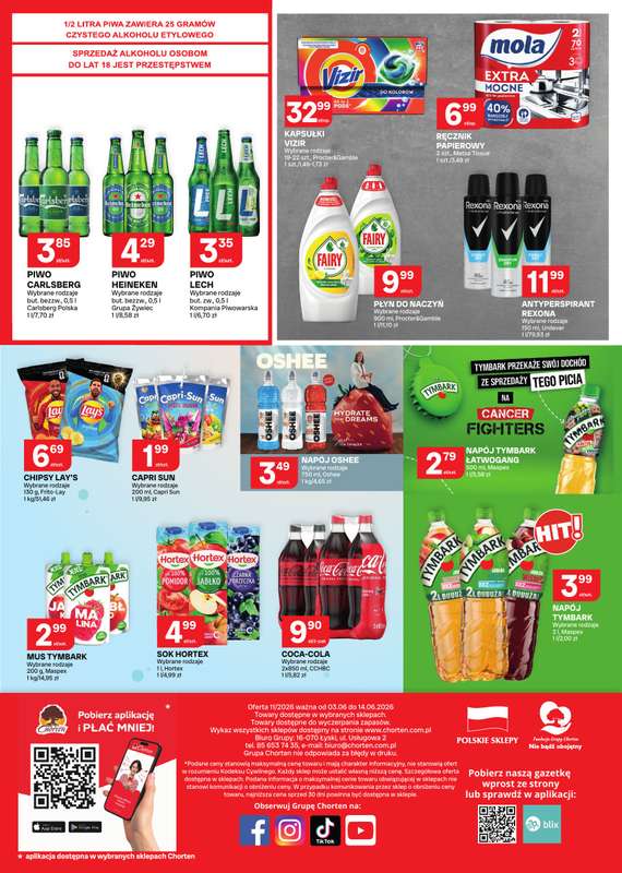 Chorten - gazetka promocyjna Gazetka Małopolska, Śląsk, Podkarpacie, Opolskie Market od środy 03.06 do niedzieli 14.06 - strona 4