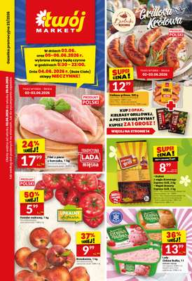 Twój Market - gazetka promocyjna Gazetka od wtorku 02.06 do wtorku 09.06