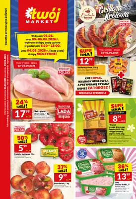 Twój Market - gazetka promocyjna Gazetka od wtorku 02.06 do wtorku 09.06