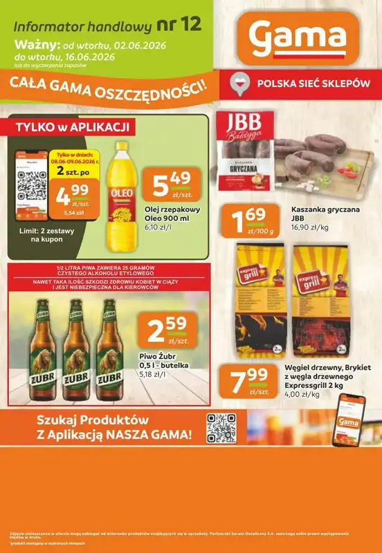 Gama - gazetka promocyjna Gazetka od wtorku 02.06 do wtorku 16.06 - strona 12