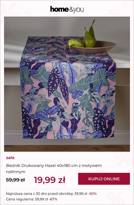 home&you - gazetka promocyjna SALE do 39,99 zł od wtorku 02.06 do poniedziałku 15.06 - strona 4