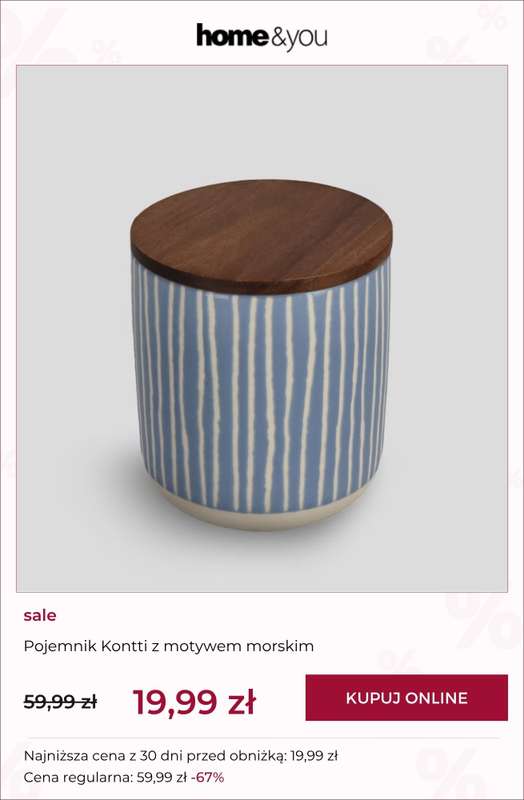 home&you - gazetka promocyjna SALE do 39,99 zł od wtorku 02.06 do poniedziałku 15.06 - strona 5