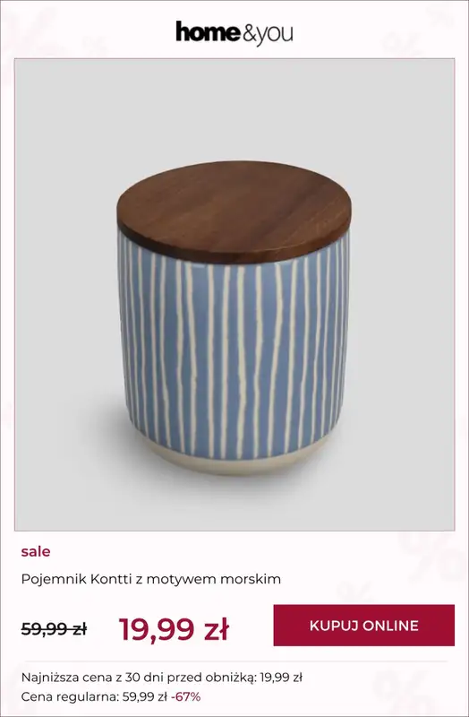 home&you - gazetka promocyjna SALE do 39,99 zł od wtorku 02.06 do poniedziałku 15.06 - strona 5
