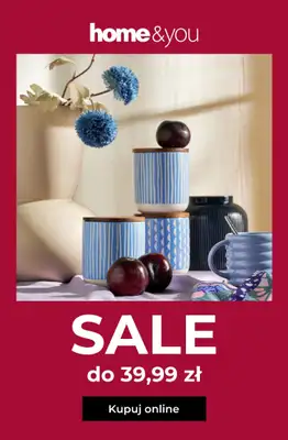 home&you - gazetka promocyjna SALE do 39,99 zł od wtorku 02.06 do poniedziałku 15.06