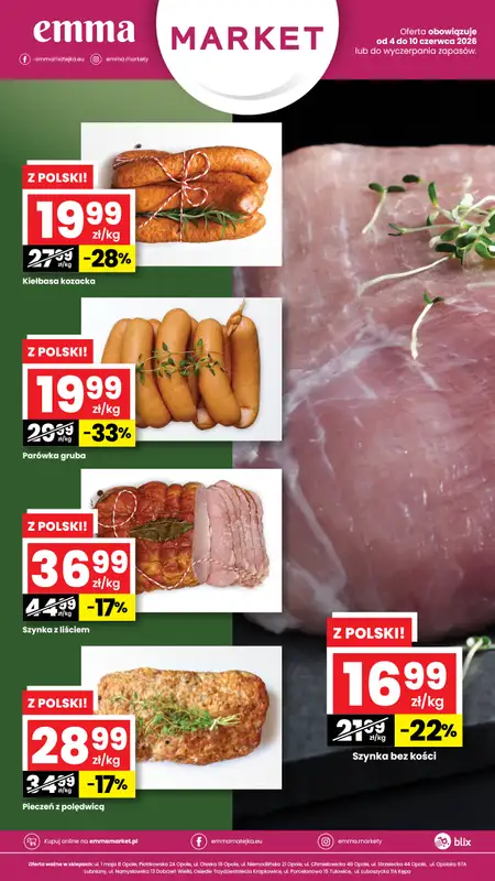 emma MARKET - gazetka promocyjna Plakaty promocyjne  