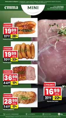 emma MARKET - gazetka promocyjna Plakaty promocyjne - Emma Mini od czwartku 04.06 do środy 10.06