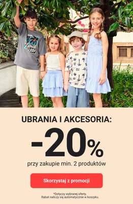 Smyk - gazetka promocyjna Ubrania i akcesoria: -20% przy zakupie min. 2 szt. od wtorku 02.06 do środy 03.06