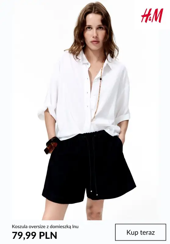 H&M - gazetka promocyjna Koszule damskie od wtorku 02.06  - strona 12