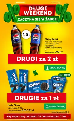 Żabka - gazetka promocyjna Gazetka weekendowa od piątku 05.06 do niedzieli 07.06