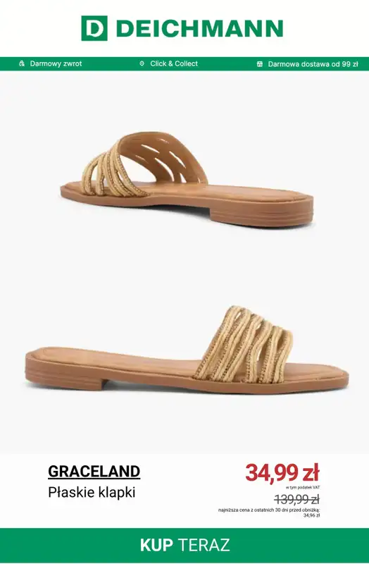 Deichmann - gazetka promocyjna Wyprzedaż do 79 zł od wtorku 02.06  - strona 10