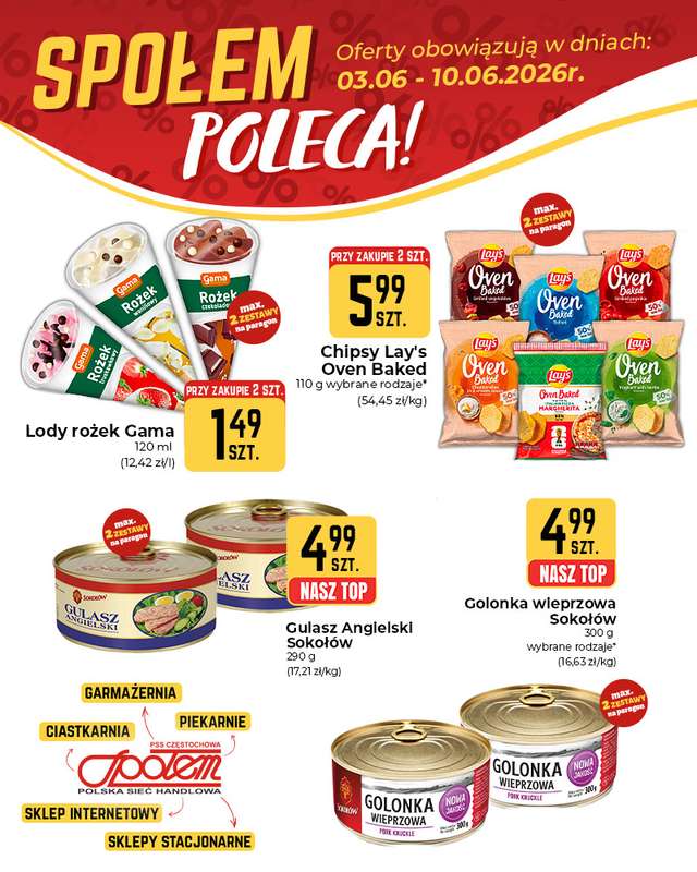 Społem Częstochowa - gazetka promocyjna Plakaty promocyjne od środy 03.06 do środy 10.06 - strona 4