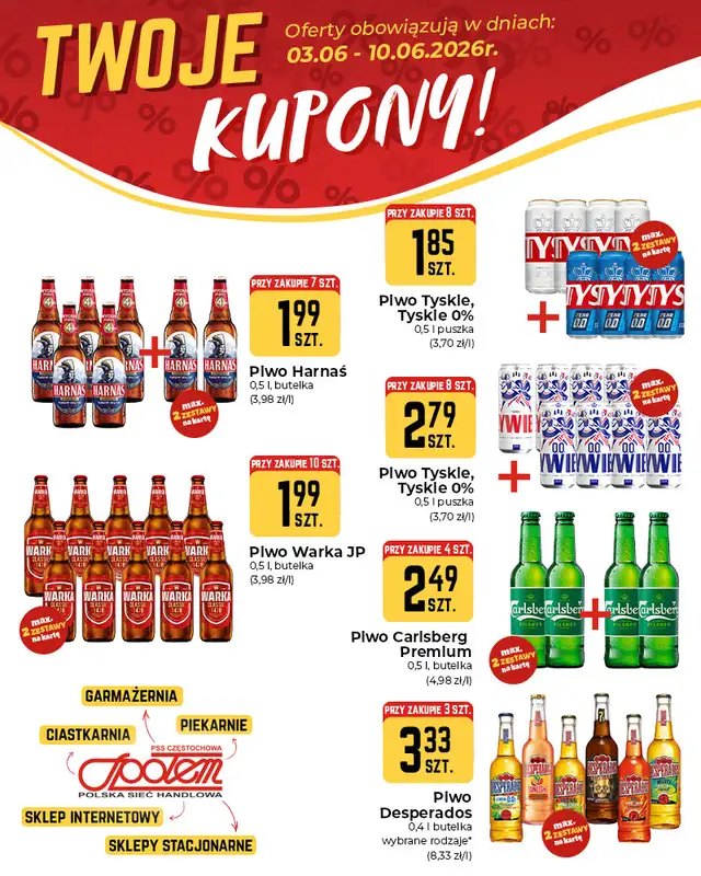 Społem Częstochowa - gazetka promocyjna Plakaty promocyjne od środy 03.06 do środy 10.06 - strona 5