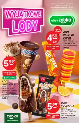 Żabka - gazetka promocyjna KATALOG LODOWY od środy 03.06 do wtorku 16.06