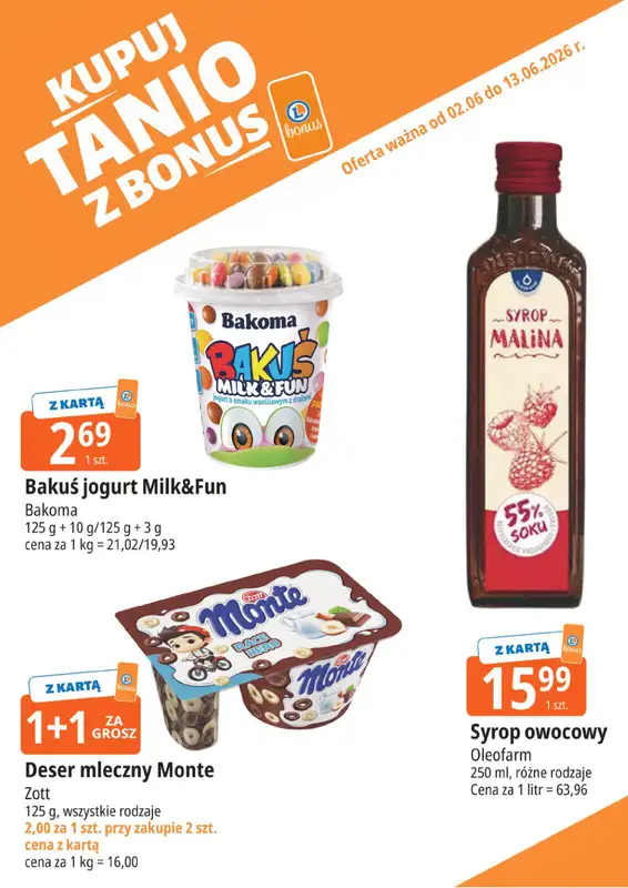 Leclerc - gazetka promocyjna Kupuj tanio z bonus od wtorku 02.06 do soboty 13.06 - strona 3