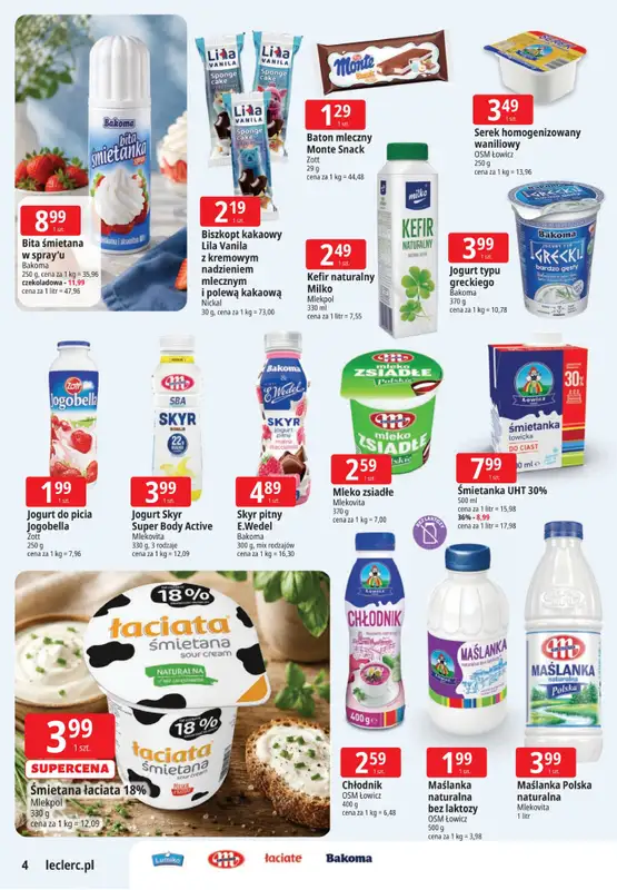 Leclerc - gazetka promocyjna Letnie oferty od wtorku 02.06 do soboty 13.06 - strona 4
