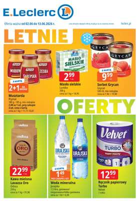 Leclerc - gazetka promocyjna Letnie oferty od wtorku 02.06 do soboty 13.06