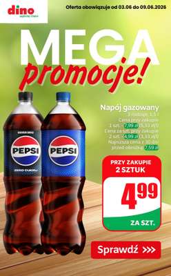 Dino - gazetka promocyjna MEGA promocje! od środy 03.06 do wtorku 09.06