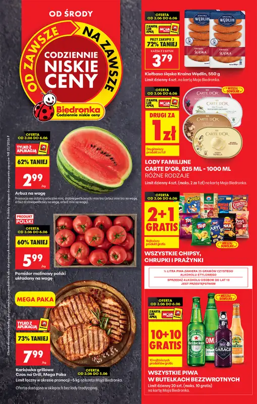 Biedronka - gazetka promocyjna Od środy  