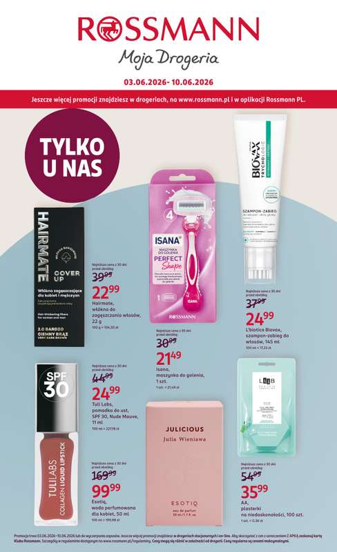 Rossmann - gazetka promocyjna Gazetka od środy 03.06 do środy 10.06