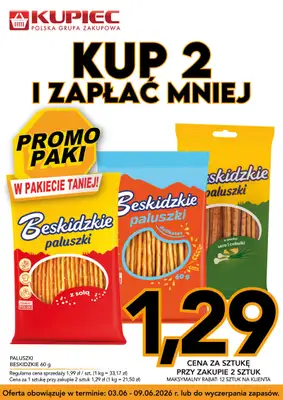 Kupiec - gazetka promocyjna Promopaki od środy 03.06 do wtorku 09.06 - strona 3
