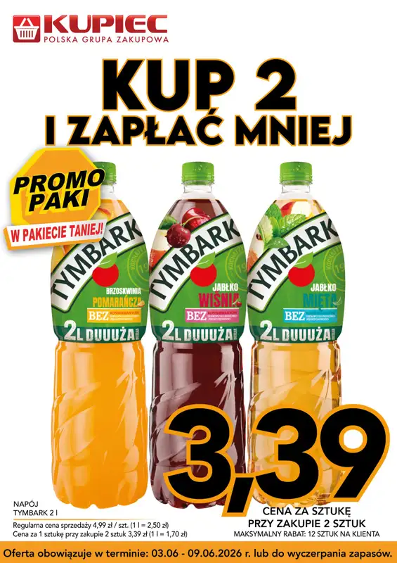 Kupiec - gazetka promocyjna Promopaki od środy 03.06 do wtorku 09.06 - strona 5