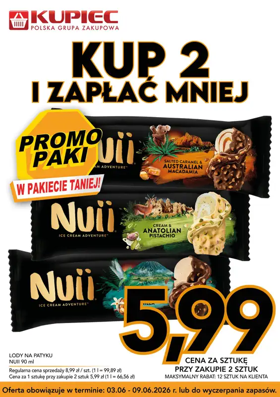 Kupiec - gazetka promocyjna Promopaki od środy 03.06 do wtorku 09.06 - strona 11