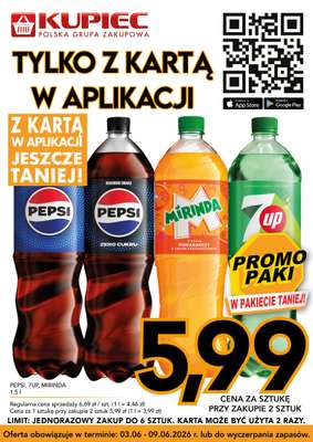 Kupiec - gazetka promocyjna Promopaki od środy 03.06 do wtorku 09.06