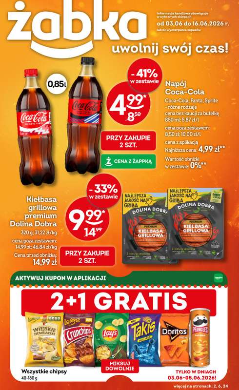 Żabka - gazetka promocyjna Gazetka od środy 03.06 do wtorku 16.06