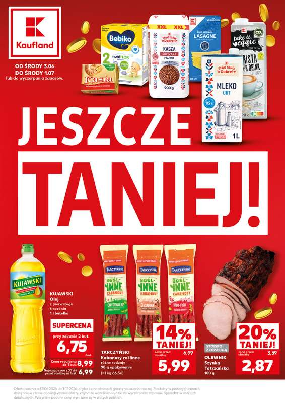 Kaufland - gazetka promocyjna Jeszcze taniej do końca czerwca! od piątku 22.05 do środy 01.07