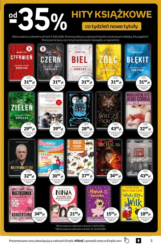 Empik - gazetka promocyjna Tom kultury: książki od środy 03.06 do wtorku 16.06 - strona 3