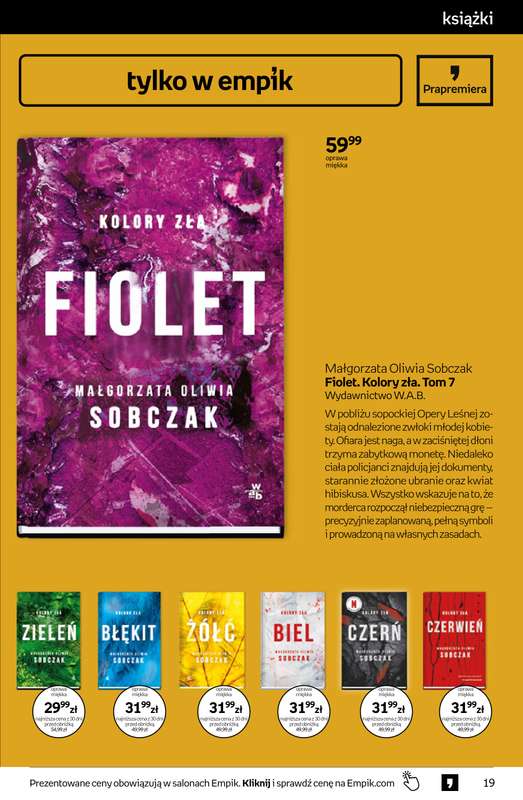 Empik - gazetka promocyjna Tom kultury: książki od środy 03.06 do wtorku 16.06 - strona 19