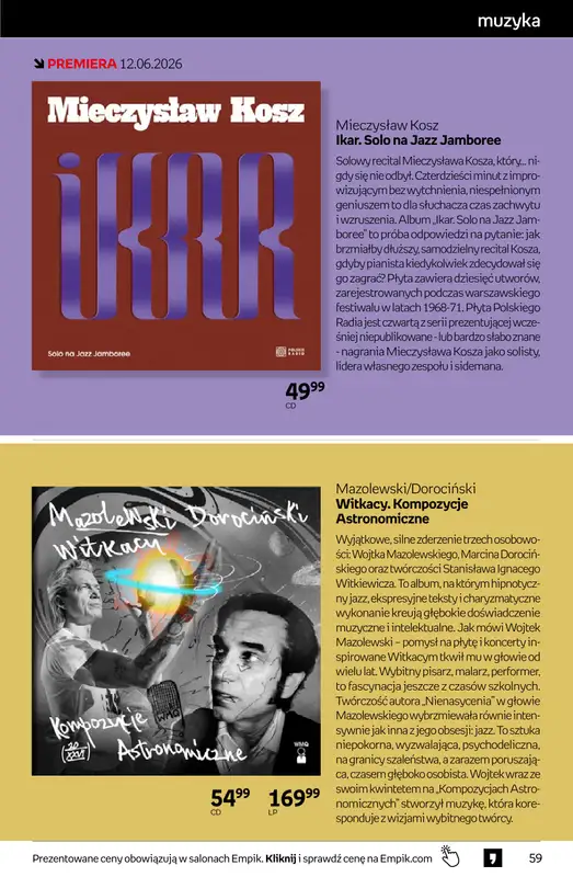 Empik - gazetka promocyjna Tom kultury: muzyka od środy 03.06 do wtorku 16.06 - strona 7