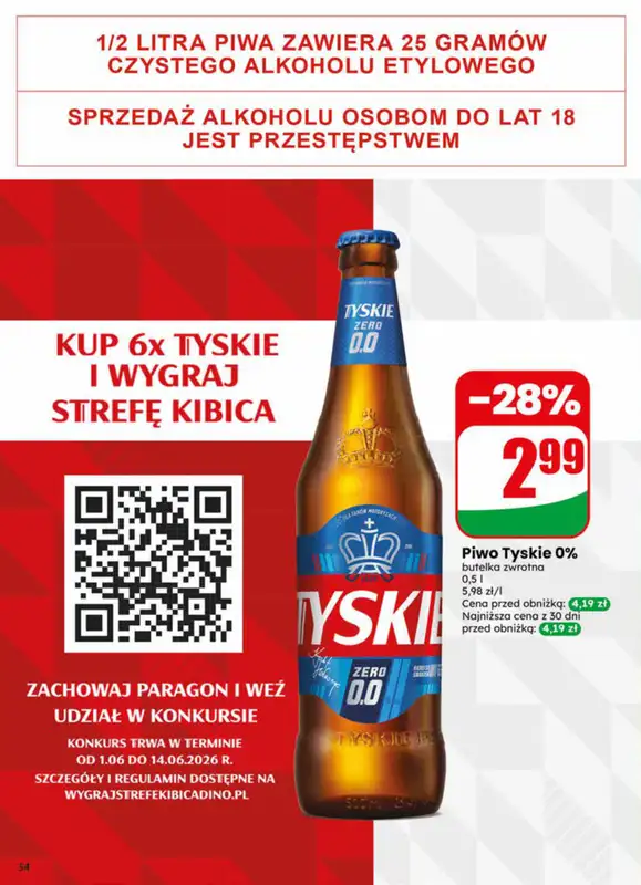 Dino - gazetka promocyjna Gazetka 23 / 2026 od środy 03.06 do wtorku 09.06 - strona 54