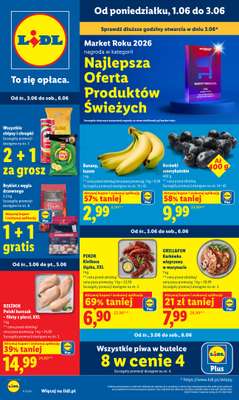 Lidl - gazetka promocyjna Oferta od poniedziałku od poniedziałku 01.06 do środy 03.06