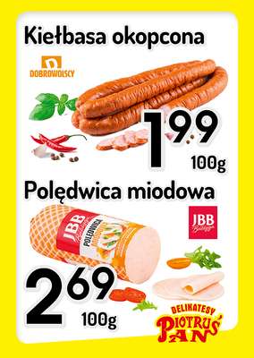 Delikatesy Piotruś Pan - gazetka promocyjna Plakaty promocyjne od środy 03.06 do środy 10.06