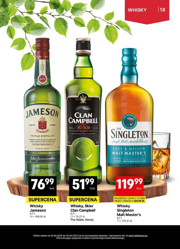Delikatesy Centrum - gazetka promocyjna Gazetka alkoholowa od środy 03.06 do soboty 06.06 - strona 18