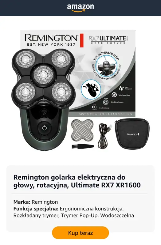 Amazon - gazetka promocyjna Męskie golarki elektryczne w super cenach od środy 03.06  - strona 9