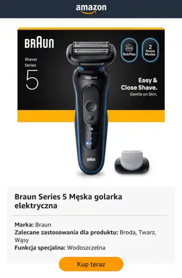 Amazon - gazetka promocyjna Męskie golarki elektryczne w super cenach od środy 03.06  - strona 8