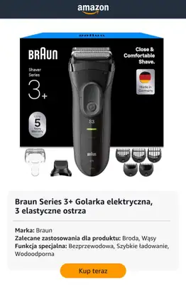 Amazon - gazetka promocyjna Męskie golarki elektryczne w super cenach od środy 03.06  - strona 7